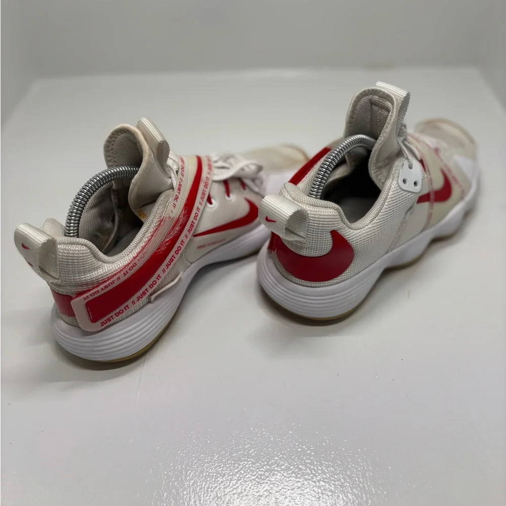 Nike React Hyperset Volleyball Shoes Women’s 6.5 White Red Gum Athletic Sneakers - Picture 6 of 16